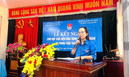 LỄ KẾT NGHĨA GIỮA ĐOÀN THANH NIÊN PHƯỜNG SƠN TÂY VÀ ĐOÀN CÁC ĐƠN VỊ QUÂN ĐỘI - GẮN BÓ, CHIA SẺ, CÙNG PHÁT TRIỂN