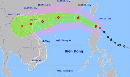 Tin bão Wipha mới nhất: Hôm nay Biển Đông đón bão số 3, sẽ đi vào vịnh Bắc Bộ