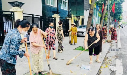 Các phường mới tổng vệ sinh chào đón ngày đầu tiên vận hành chính quyền địa phương 2 cấp