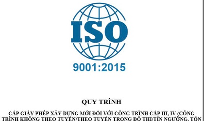 Công khai các quy trình cấp phép xây dựng