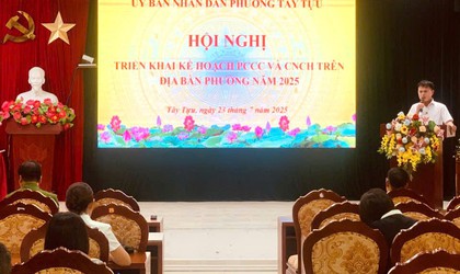 UBND phường Tây Tựu triển khai Kế hoạch thực hiện công tác PCCC và CNCH năm 2025