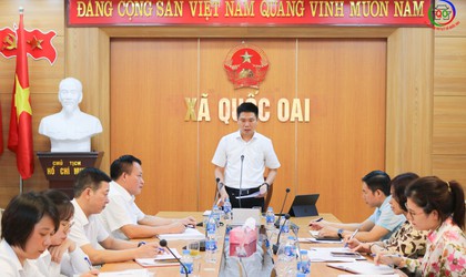 UBND xã Quốc Oai tổ chức Hội nghị giao ban các Quỹ tín dụng nhân dân, sơ kết công tác 6 tháng đầu năm và triển khai nhiệm vụ 6 tháng cuối năm 2025