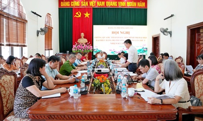 Phiên họp thứ 4 Tiểu ban Văn kiện Đại hội Đảng bộ phường Sơn Tây