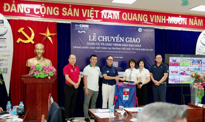 Trường Tiểu học Tô Vĩnh Diện: Đào tạo Golf miễn phí cho học sinh từ năm học 2025- 2026