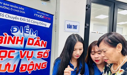 Phường Ô Chợ Dừa thành lập 65 tổ chuyển đổi số cộng đồng