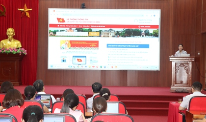 Hội nghị tập huấn các các thủ tục hành chính của Đảng trên cổng dịch vụ công trực tuyến quốc gia và phần mềm quản lý văn bản điều hành