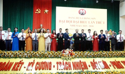 Đại hội đại biểu Đảng bộ xã Hồng Sơn lần thứ Nhất, nhiệm kỳ 2025 -2030: Khơi dậy tiềm năng, vững vàng bước vào kỷ nguyên mới
