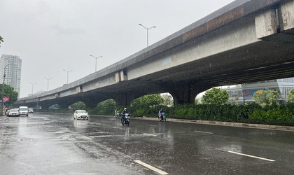 Ngày 19/8, Hà Nội có mưa vừa, mưa to và dông; đêm mưa giảm dần