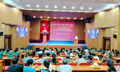 Phường Thanh Xuân ra quân tổng vệ sinh môi trường chào mừng kỷ niệm 80 năm Cách mạng tháng Tám và Quốc khánh 2-9