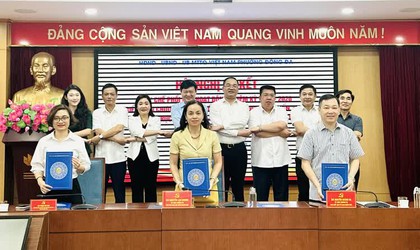 Ba cơ quan phường Đống Đa ký quy chế phối hợp trong giai đoạn mới