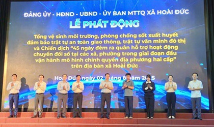 Lễ phát động tổng VSMT, phòng chống dịch SXH; bảo đảm trật tự ATGT, trật tư văn minh môi trường đô thị và Chiến dịch “45 ngày đêm ra quân hỗ trợ hoạt động CĐS trong giai đoạn đầu vận hành mô hình chính quyền địa phương hai cấp”