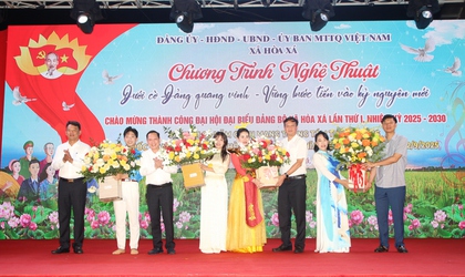 Chương trình văn nghệ chào mừng thành công Đại hội Đảng bộ xã Hoà Xá lần thứ I, nhiệm kỳ 2025–2030, kỷ niệm 80 năm Cách mạng Tháng Tám, Quốc khánh 2/9