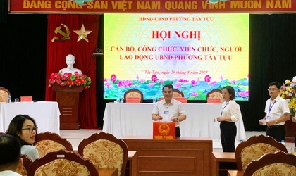 UBND phường Tây Tựu tổ chức Hội nghị cán bộ, công chức, viên chức, người lao động năm 2025