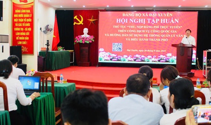 Đảng ủy xã Đại Xuyên tổ chức hội nghị tập huấn, hướng dẫn thủ tục 