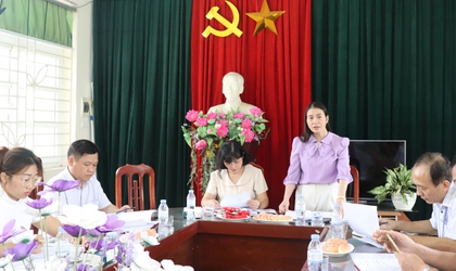Ban Văn hóa – Xã hội HĐND xã Phú Xuyên khảo sát công tác chuẩn bị cho năm học mới 2025 - 2026