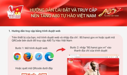 Hướng dẫn cài đặt và truy cập nền tảng A80 - Tự hào Việt Nam.