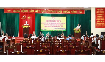 Hội nghị lần thứ Ba - Ủy ban MTTQ Việt Nam xã Minh Châu thông qua kế hoạch tổ chức Đại hội đại biểu lần thứ I, nhiệm kỳ 2025–2030.