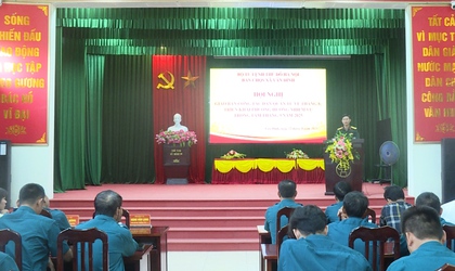Ban CHQS xã Vân Đình tổ chức giao ban công tác Dân quân tự vệ tháng 8, triển khai nhiệm vụ trọng tâm tháng 9/2025