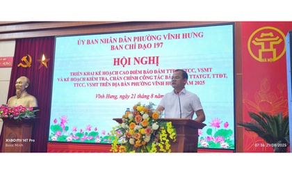 PHƯỜNG VĨNH HƯNG TỔ CHỨC HỘI NGHỊ TRIỂN KHAI KẾ HOẠCH CAO ĐIỂM BẢO ĐẢM TTĐT, TTCC, VSMT VÀ KẾ HOẠCH KIỂM TRA, CHẤN TRỈNH CÔNG TÁC ĐẢM BẢO TTATGT, TTĐT, TTCC, VSMT TRÊN ĐỊA BÀN PHƯỜNG VĨNH HƯNG NĂM 2025