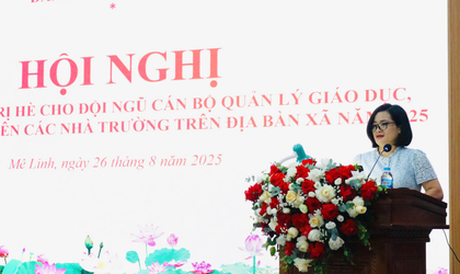 Mê Linh: Gần 300 cán bộ quản lý giáo dục, giáo viên, nhân viên các nhà trường tham gia học tập chính trị hè năm 2025
