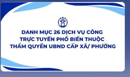 CÁC VIDEO HƯỚNG DẪN DỊCH VỤ CÔNG TRỰC TUYẾN