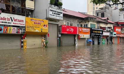 Thông tin tình hình thoát nước do ảnh hưởng hoàn lưu bão số 5