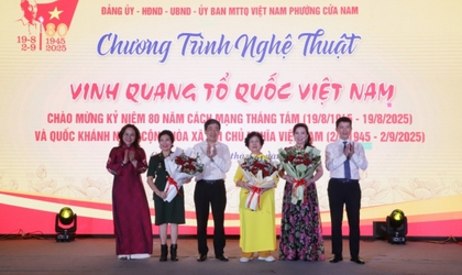 Phường Cửa Nam tổ chức văn nghệ chào mừng ngày lễ lớn của đất nước