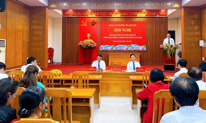 Đảng ủy phường Thanh Liệt tổ chức Hội nghị giao ban công tác Đảng tháng 8, triển khai nhiệm vụ trọng tâm tháng 9/2025