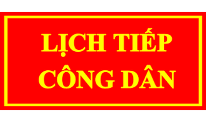 THÔNG BÁO: Lịch tiếp công dân định kỳ tháng 9 năm 2025
