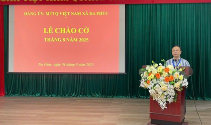  ĐẢNG ỦY - UBMTTQ VN xã - Lễ chào cờ tháng 8/2025, triển khai nhiệm vụ chính trị trọng tâm.