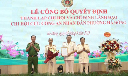 Thành lập Chi hội Cựu Công an nhân dân phường Hà Đông