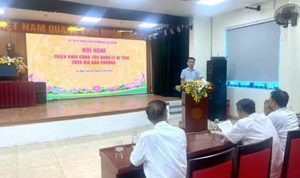 UBND phường Ba Đình: Triển khai công tác quản lý di tích trên địa bàn phường