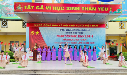 TRƯỜNG THCS YÊN SỞ TỔ CHỨC LỄ VINH DANH HỌC SINH LỚP 9 ĐẠT THÀNH TÍCH CAO TRONG KỲ THI VÀO LỚP 10 VÀ CHÀO ĐÓN HỌC SINH LỚP 6 NĂM HỌC 2025 – 2026