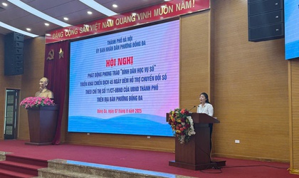 Hội nghị Phát động phong trào “Bình dân học vụ số” và triển khai Chiến dịch “45 ngày đêm ra quân hỗ trợ hoạt động chuyển đổi số trong giai đoạn đầu vận hành mô hình chính quyền địa phương hai cấp” trên địa bàn phường