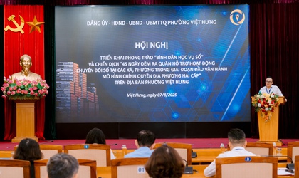 Phường Việt Hưng triển khai Chiến dịch “45 ngày đêm ra quân hỗ trợ hoạt động chuyển đổi số”