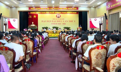 Ngày làm việc thứ nhất Đại hội đại biểu Đảng bộ xã Hoài Đức lần thứ I, nhiệm kỳ 2025-2030