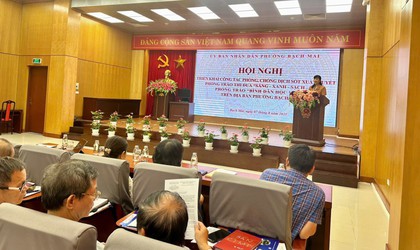 Hội nghị triển khi công tác phòng chống dịch sốt xuất huyết, phong trào thi đua “sáng - xanh - sạch - đẹp” phong trào “Bình dân học vụ số” trên địa bàn phường Bạch Mai