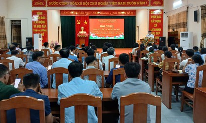 Tổng kết công tác Đại hội đại biểu Đảng bộ xã lần thứ I, nhiệm kỳ 2025-2030 và công bố quyết định về công tác cán bộ
