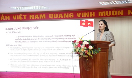 Đảng uỷ phường Dương Nội quán triệt, tuyên truyền, triển khai thực hiện Nghị quyết Đại hội Đảng bộ phường lần thứ I, nhiệm kỳ 2025 - 2030
