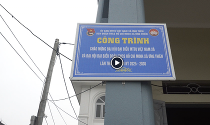 Bàn giao các công trình sân chơi thiếu nhi và thiết bị thể dục thể thao tại thôn Phù Yên và Viên Ngoại