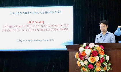 Tập huấn kiến thức công nghệ số, kỹ năng số cho thành viên Tổ chuyển đổi số cộng đồng