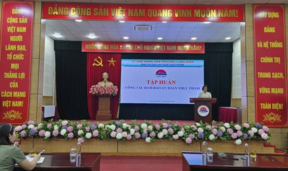 Phường Long Biên tập huấn công tác đảm bảo An toàn thực phẩm năm 2025