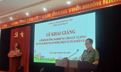 CÔNG AN XÃ BA VÌ TỔ CHỨC TẬP HUẤN NGHIỆP VỤ CHO LỰC LƯỢNG THAM GIA BẢO VỆ AN NINH, TRẬT TỰ CƠ SỞ NĂM 2025
