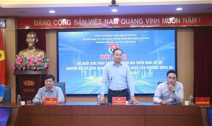 Đoàn Thanh niên Bộ Khoa học Công nghệ, HV Bưu chính viễn thông VN, trường ĐH Công đoàn tham gia đóng góp Đề án Chuyển đổi số, ứng dụng khoa học công nghệ phường Đống Đa giai đoạn 2025 - 2030 và ký kết chương trình phối hợp Đoàn TN
