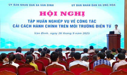TẬP HUẤN NGHIỆP VỤ VỀ CÔNG TÁC CẢI CÁCH HÀNH CHÍNH, KIỂM SOÁT THỦ TỤC HÀNH CHÍNH VÀ THỰC HIỆN THỦ TỤC HÀNH CHÍNH TRÊN MÔI TRƯỜNG ĐIỆN TỬ.