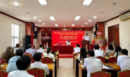 KỲ HỌP THỨ BA (KỲ HỌP CHUYÊN ĐỀ) HĐND PHƯỜNG HOÀNG MAI