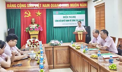Công bố Quyết định bổ nhiệm Giám đốc Phòng giao dịch Ngân hàng Chính sách xã hội Chương Mỹ.