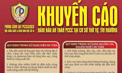 Tăng cường đảm bảo an toàn PCC tại cơ sở thờ tự, tín ngưỡng
