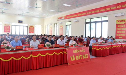 Đảng ủy xã Bất Bạt tham dự Hội nghị trực tuyến toàn quốc quán triệt các Nghị quyết của Trung ương