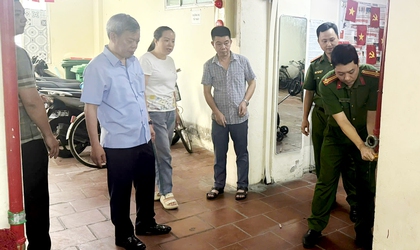 Lãnh đạo phường Thanh Xuân kiểm tra công tác phòng cháy, chữa cháy trên địa bàn